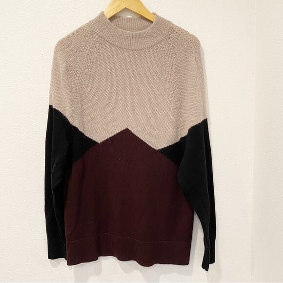 Jason Wu Sweaters - Jason Wu Colorblock Crew Neck Mohair Wool Sweater sz M